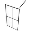 Walk-in Shower Screen Clear Tempered Glass 35.4"x76.8"