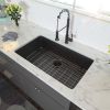 28 Inch Undermount Sink - 28'x18'x10' Gunmetal Black Undermount Kitchen Sink 16 Gauge 10 Inch Deep Single Bowl Kitchen Sink Basin