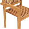 Patio Chairs 2 pcs with Light Blue Cushions Solid Teak Wood