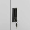 Office Cabinet with Planter Box Light Gray 35.4"x15.7"x49.2" Steel