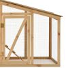 Chicken Cage Solid Pine Wood 70.1"x26.4"x36.2"