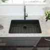 28 Inch Undermount Sink - 28'x18'x10' Gunmetal Black Undermount Kitchen Sink 16 Gauge 10 Inch Deep Single Bowl Kitchen Sink Basin