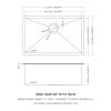 28 Inch Undermount Sink - 28'x18'x10' Gunmetal Black Undermount Kitchen Sink 16 Gauge 10 Inch Deep Single Bowl Kitchen Sink Basin