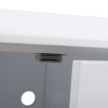 Cat Washroom Bench;  Wood Litter Box Cover with Spacious Inner;  Ventilated Holes;  Removable Partition;  Easy Access