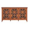 62.2'' Accent Cabinet Modern Console Table for Living Room Dining Room With 3 Doors and Adjustable Shelves