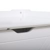 Cat Washroom Bench;  Wood Litter Box Cover with Spacious Inner;  Ventilated Holes;  Removable Partition;  Easy Access