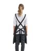 Cross Back Barista Apron - BLACK - OS